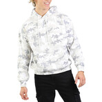 Chloe Relaxed Fit Hoodie // White Camo (XS)