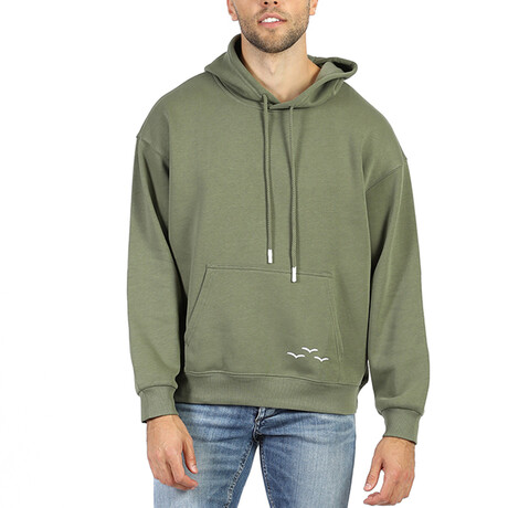 Chloe Relaxed Fit Hoodie // Olive (XS)