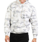 Chloe Relaxed Fit Hoodie // White Camo (M)