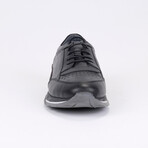 Riley Leather Men Shoes // Black + Gray (Euro: 44)