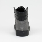 Emilia Leather Men Shoes // Black Grey (Euro: 42)
