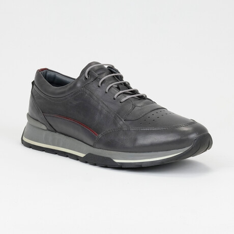 Zoey Leather Men Shoes // Grey (Euro: 40)