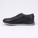 Riley Leather Men Shoes // Black + Gray (Euro: 40)
