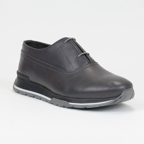 Hazel Leather Men Shoes // Grey (Euro: 40)