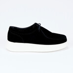 Olivia Leather Men Shoes // Black Suede (Euro: 45)