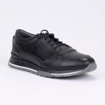 Riley Leather Men Shoes // Black + Gray (Euro: 42)