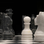Hand-Carved Onyx Chess Set With Velvet Case // Ver. 2