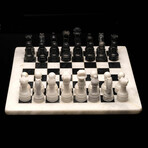 Hand-Carved Onyx Chess Set With Velvet Case // Ver. 2