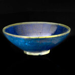 Handcrafted 5" Diameter Jade and Lapis Lazuli Bowl