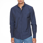 Miguel Button Up Shirt // Navy (M)