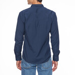 Ezra Button Up Shirt // Dark Blue (XL)