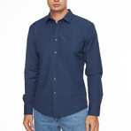 Ezra Button Up Shirt // Dark Blue (XL)