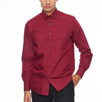 Jax Button Up Shirt // Bordeaux (XL)