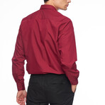 Jax Button Up Shirt // Bordeaux (S)