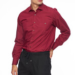 Jax Button Up Shirt // Bordeaux (XL)