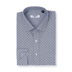 Jose Button Up Shirt // Black + Blue (2XL)