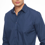 Keith Button Up Shirt // Dark Blue (XL)