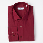 Jax Button Up Shirt // Bordeaux (L)