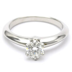 Tiffany & Co. // Platinum Solitaire Ring With Diamond // Ring Size: 5.5 // Store Display
