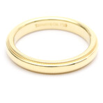 Tiffany & Co. // 18k Yellow Gold Classic Milgrain Ring // Ring Size: 5.5 // Store Display