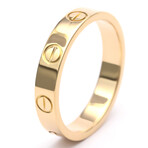 Cartier // 18k Rose Gold + 18k White Gold Mini Love Ring // Ring Size: 6 // Store Display