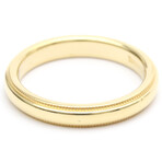 Tiffany & Co. // 18k Yellow Gold Classic Milgrain Ring // Ring Size: 5.5 // Store Display