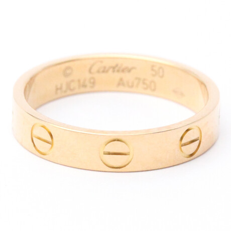 Cartier // 18k Rose Gold Mini Love Ring // Ring Size: 5.25 // Store Display