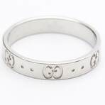 Gucci // 18k White Gold Icon Ring // Ring Size: 8.5 // Store Display
