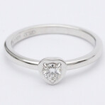 Cartier // 18k White Gold Diamant Léger Heart Diamond Ring // Ring Size: 5.25 // Store Display