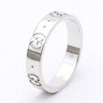 Gucci // 18k White Gold Icon Ring // Ring Size: 6.5 // Store Display