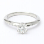 Tiffany & Co. // Platinum Solitaire Ring With Diamond // Ring Size: 5 // Store Display