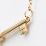 Tiffany & Co. // 18k Rose Gold Oval Key Necklace // 15.94" // Store Display