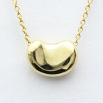 Tiffany & Co. // 18k Yellow Gold Bean Necklace // 16.53" // Store Display
