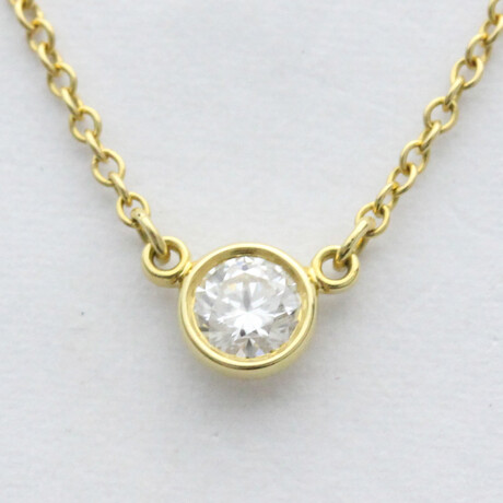Tiffany & Co. // 18k Yellow Gold Elsa Peretti Diamonds By The Yard Necklace // 16.14" // Store Display