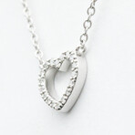 Tiffany & Co. // Platinum Metro Heart Diamond Necklace // 16.14" // Store Display