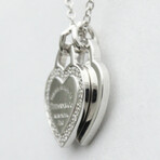 Tiffany & Co. // 18k White Gold Return To Tiffany Heart Diamond Necklace // 15.74" // Store Display
