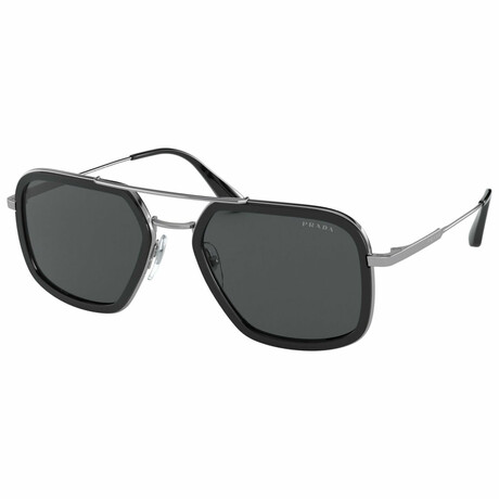 Men's Fashion 0PR57XS-M4Y5S0-54 Sunglasses // Black + Gray