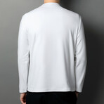 Mock Neck Sweater // White (2XL)
