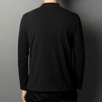 Mock Neck Sweater // Black (3XL)
