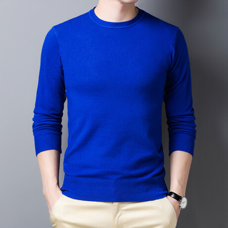 Crewneck Sweater // Medium Blue (M)