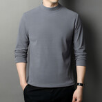 Mock-Neck Sweater // Gray (L)
