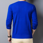 O-Neck Sweater // Medium Blue (4XL)