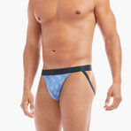 Stretch Jock Strap 4-Pack // Bright White + Icicles + Blue Bell + Snowstorm (S)