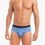 Stretch Low Rise Brief 4-Pack // Bright White + Icicles + Blue Bell + Snowstorm (S)
