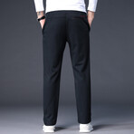 The Executive // Straight Leg + Fitted // Black (XL)