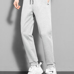 The Jogger // Ribbed Cuff + Comfort Fit // Light Gray (L)