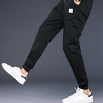 The Jogger // Ribbed Cuff + Sporty Fit // Black (2XL)