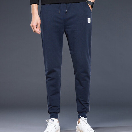 The Jogger // Ribbed Cuff + Sporty Fit // Blue (M)