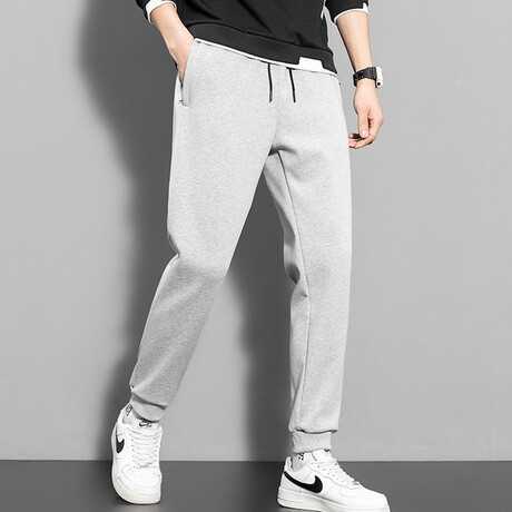The Jogger // Ribbed Cuff + Comfort Fit // Light Gray (S)