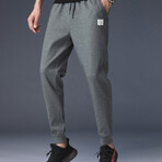 The Jogger // Ribbed Cuff + Sporty Fit // Dark Gray (4XL)